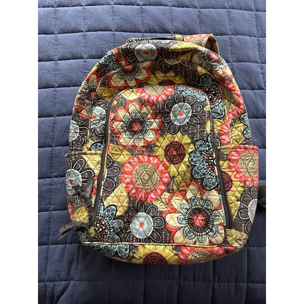 Vera bradley flower‎ campus bookbag